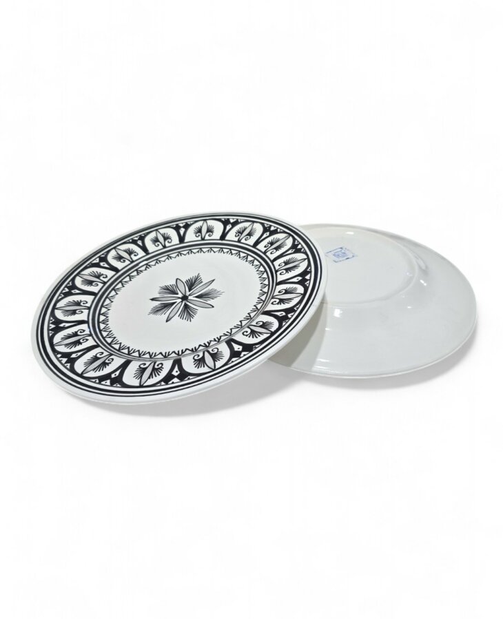 Assiette Plate Oriental Black