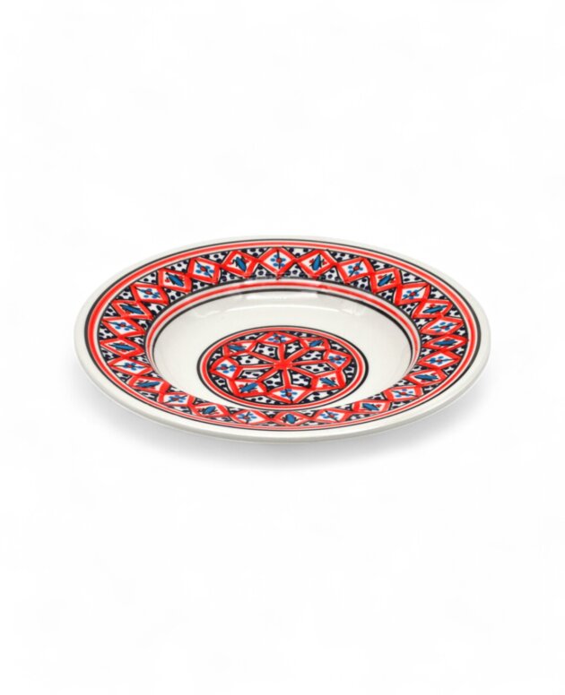 Assiette Creuse Makroudh Rouge