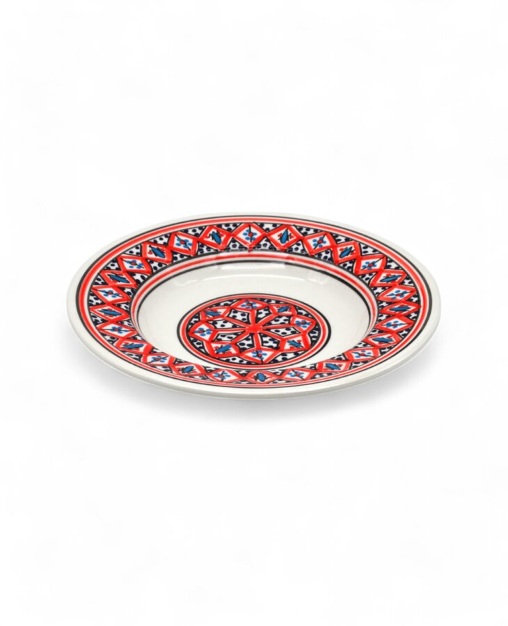 Assiette Creuse Makroudh Rouge