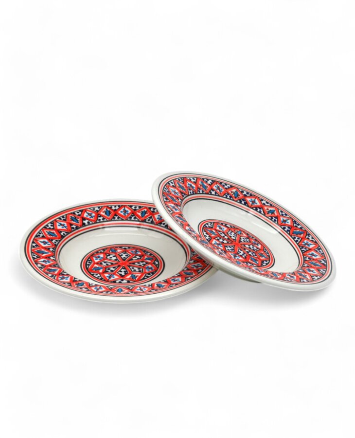 Assiette Creuse Makroudh Rouge – Image 2