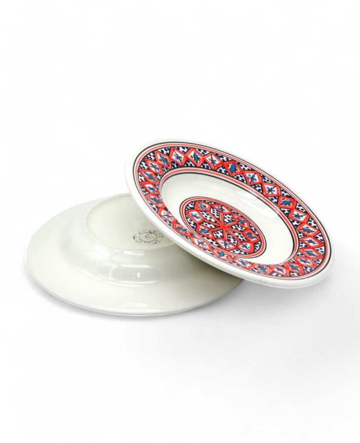 Assiette Creuse Makroudh Rouge – Image 3