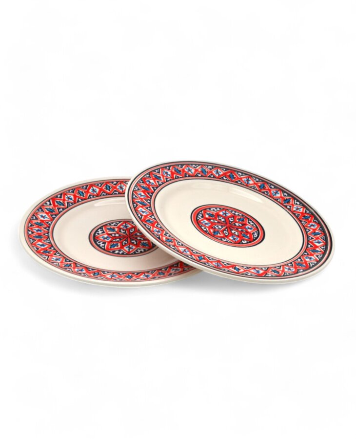 Assiette Plate Makroudh Rouge – Image 2