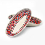Saladier Ovale Makroudh Rouge