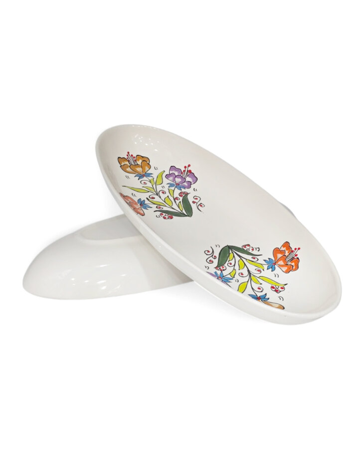 Saladier Ovale Flowers – Image 2