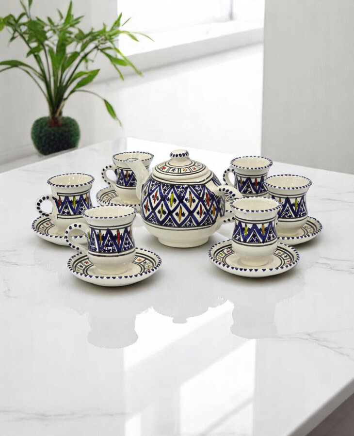 Service Café Arabesque Bleu – Image 2