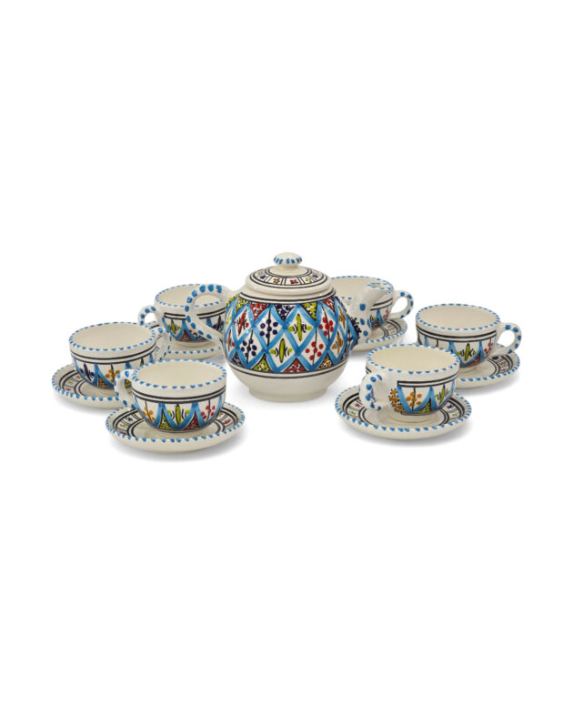 Service Café Arabesque Turquoise