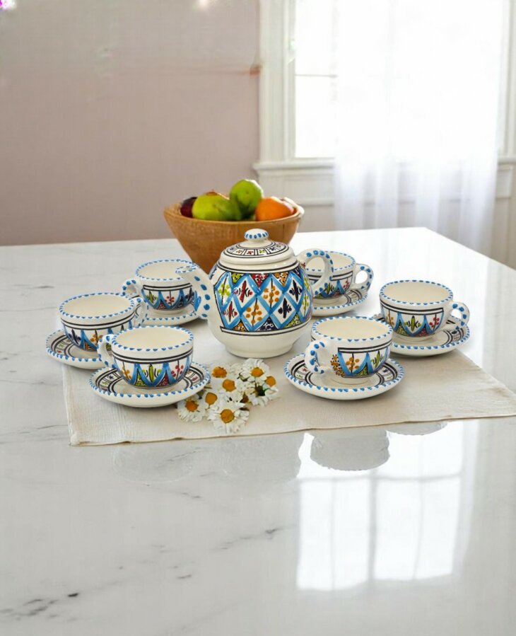 Service Café Arabesque Turquoise – Image 3