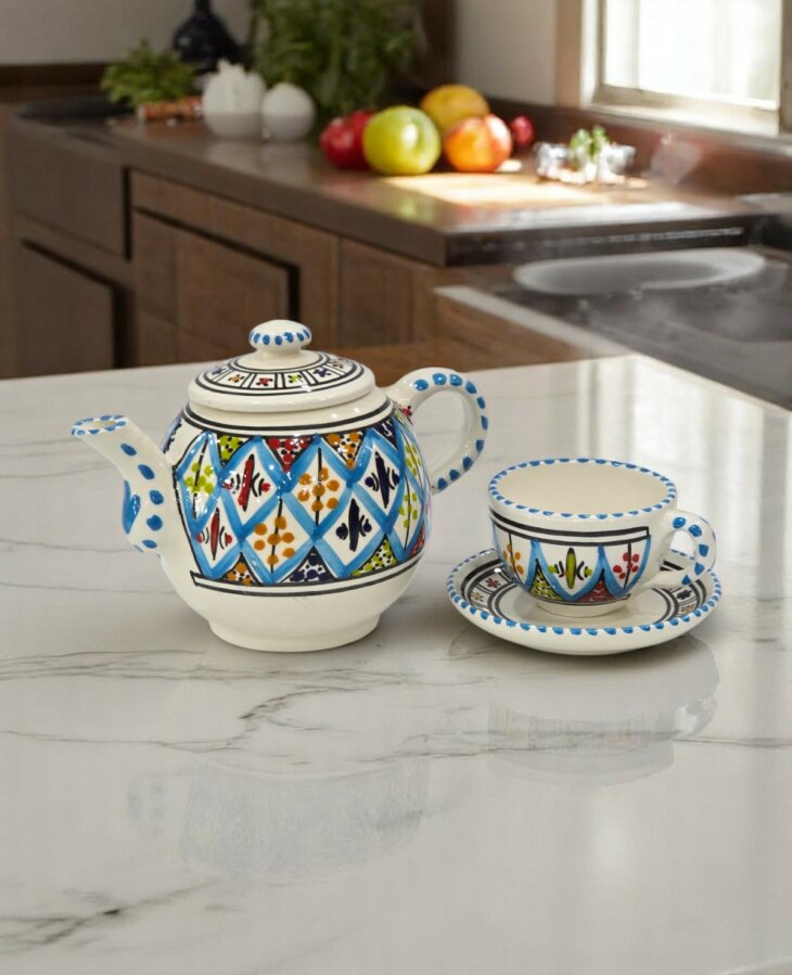 Service Café Arabesque Turquoise – Image 2