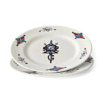 Assiette Plate Khlela Bleu