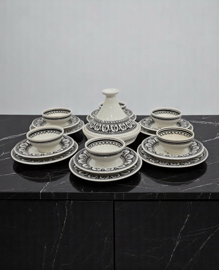 Service Oriental Black Classique 20 Pièces