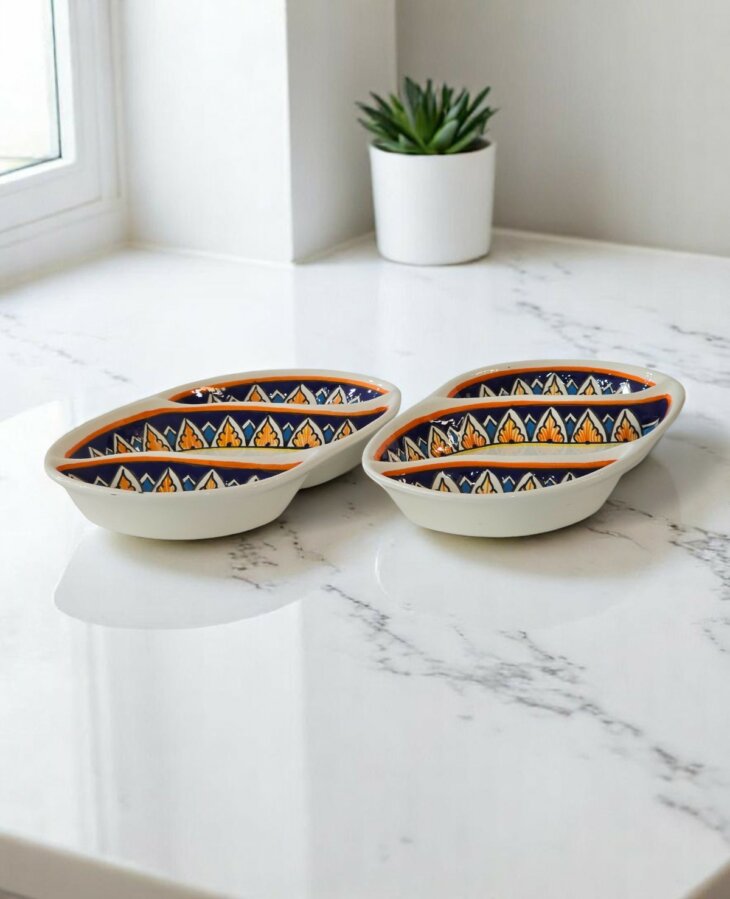 Plat Apéritif Ovale Sahara – Image 3