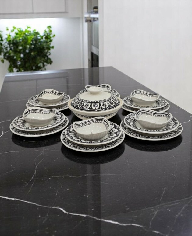 Service Oriental Black 20 Pièces