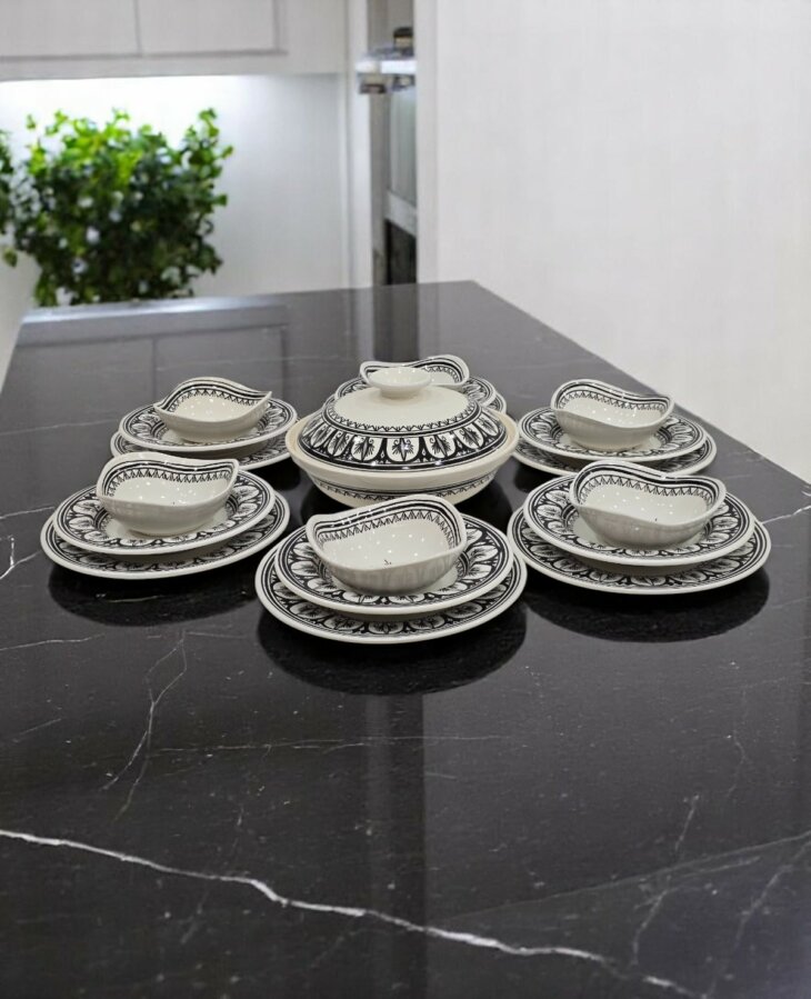Service Oriental Black 20 Pièces