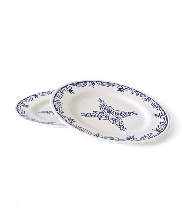 Assiette Plate Lara Bleu