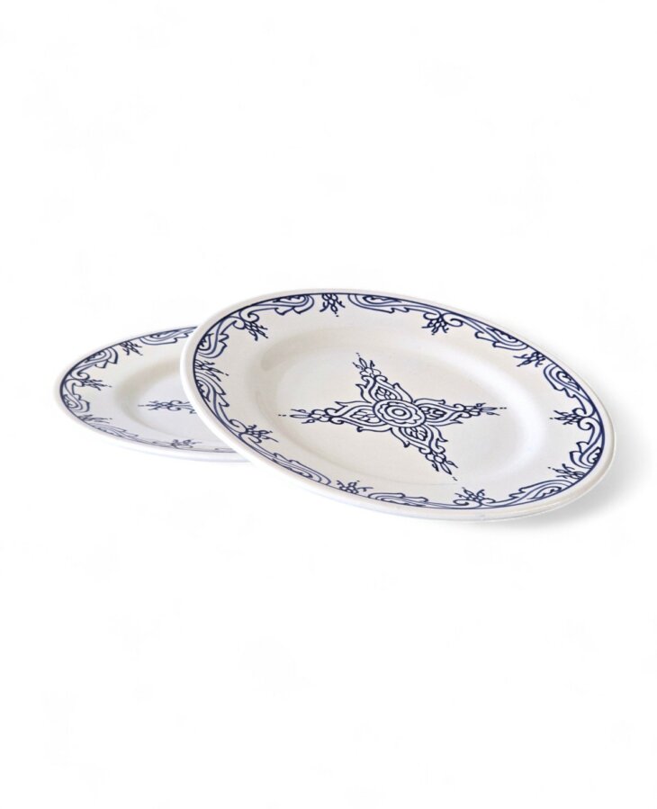 Assiette Plate Lara Bleu