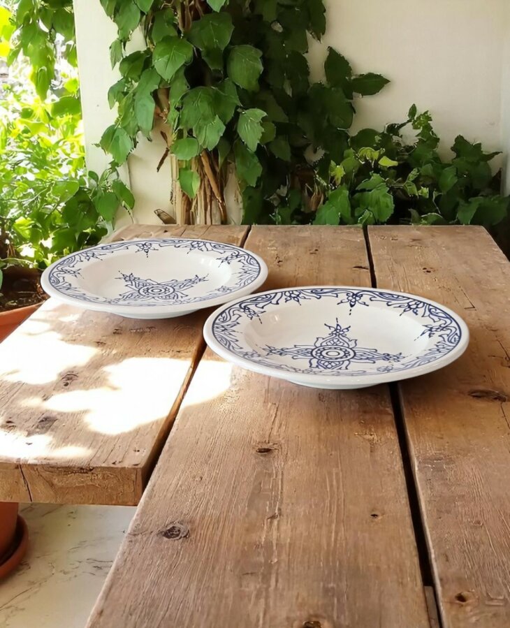 Assiette Creuse Lara Bleu – Image 2