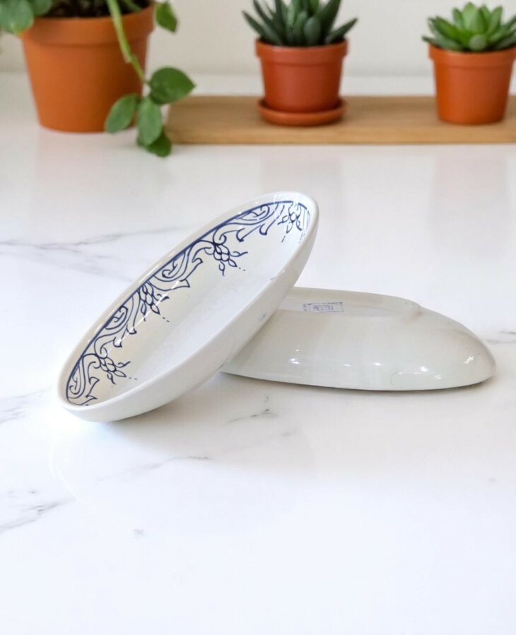 Saladier Ovale Lara Bleu – Image 6