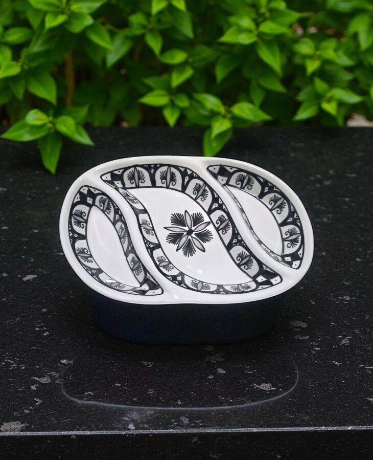 Plat Apéritif Ovale Oriental Black – Image 7