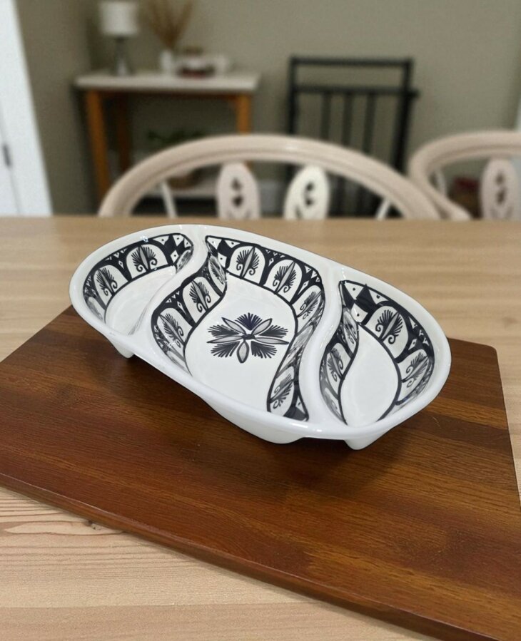 Plat Apéritif Ovale Oriental Black – Image 4