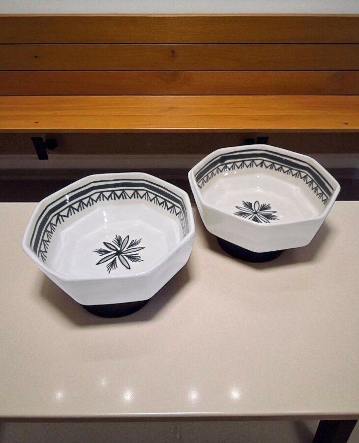Bol Hexagonal Oriental Black – Image 3