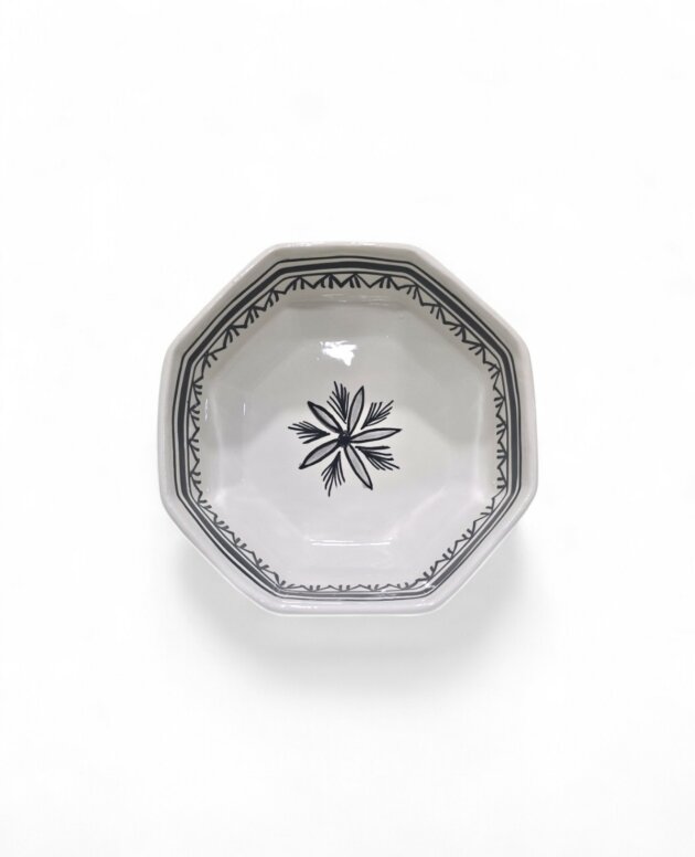 Bol Hexagonal Oriental Black