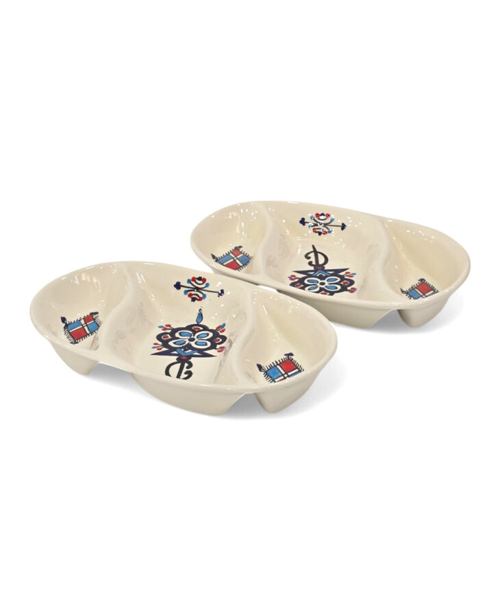 Plat Apéritif Ovale Khlela Bleu – Image 4