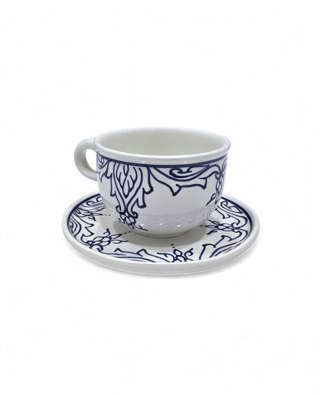 Tasse et Sous Tasse Lara Bleu