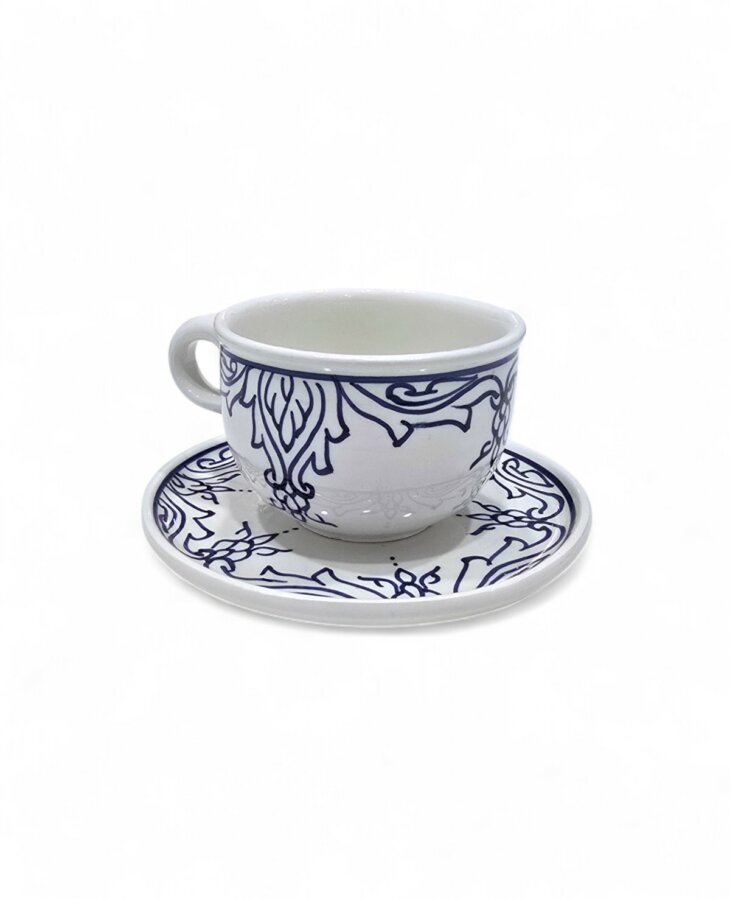 Tasse et Sous Tasse Lara Bleu