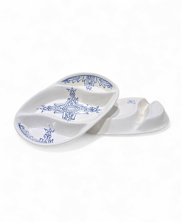 Plat Apéritif Ovale Lara Bleu – Image 5
