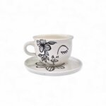 Tasse et Sous Tasse Face Art