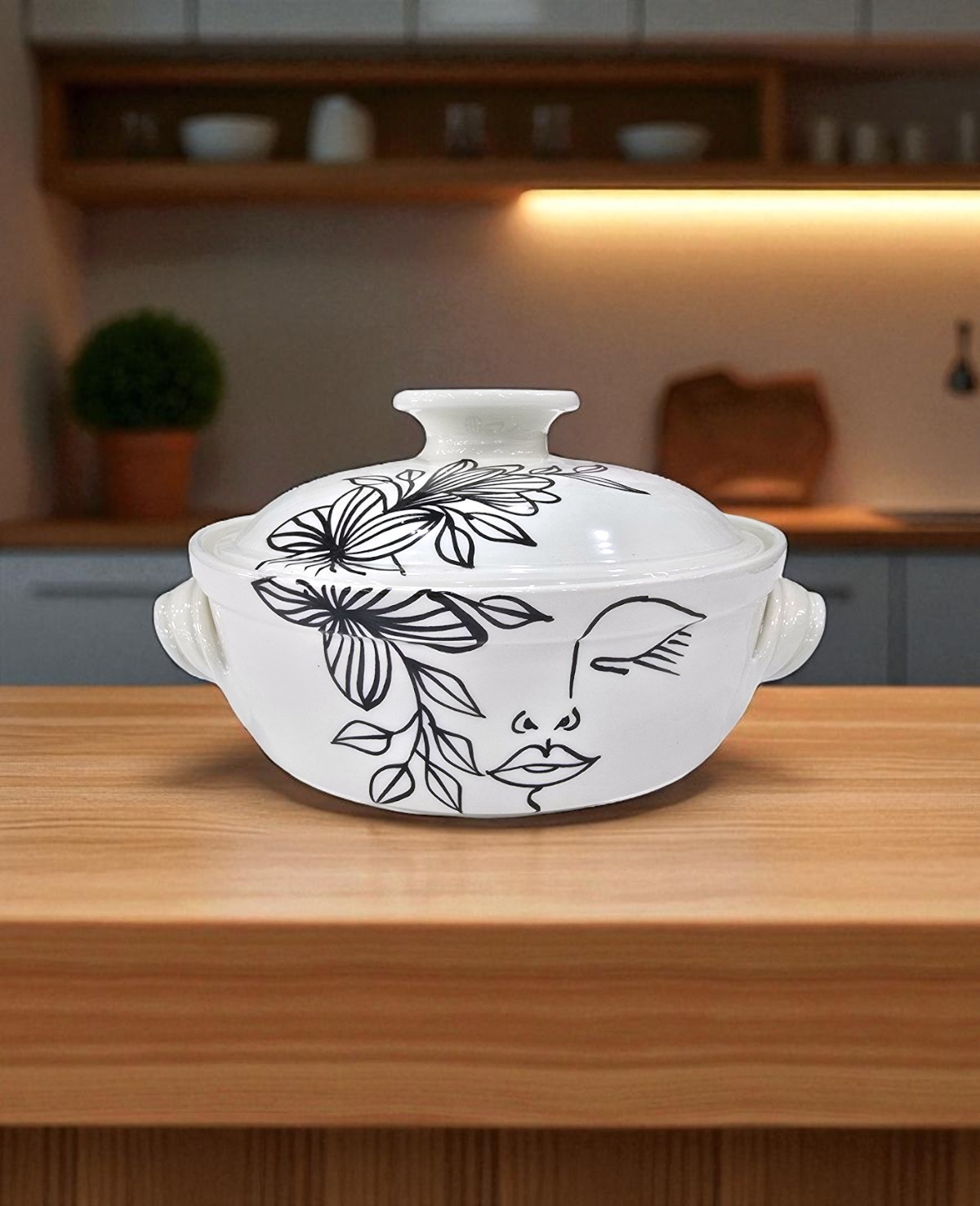 Soupière Tanjra Face Art – Image 3