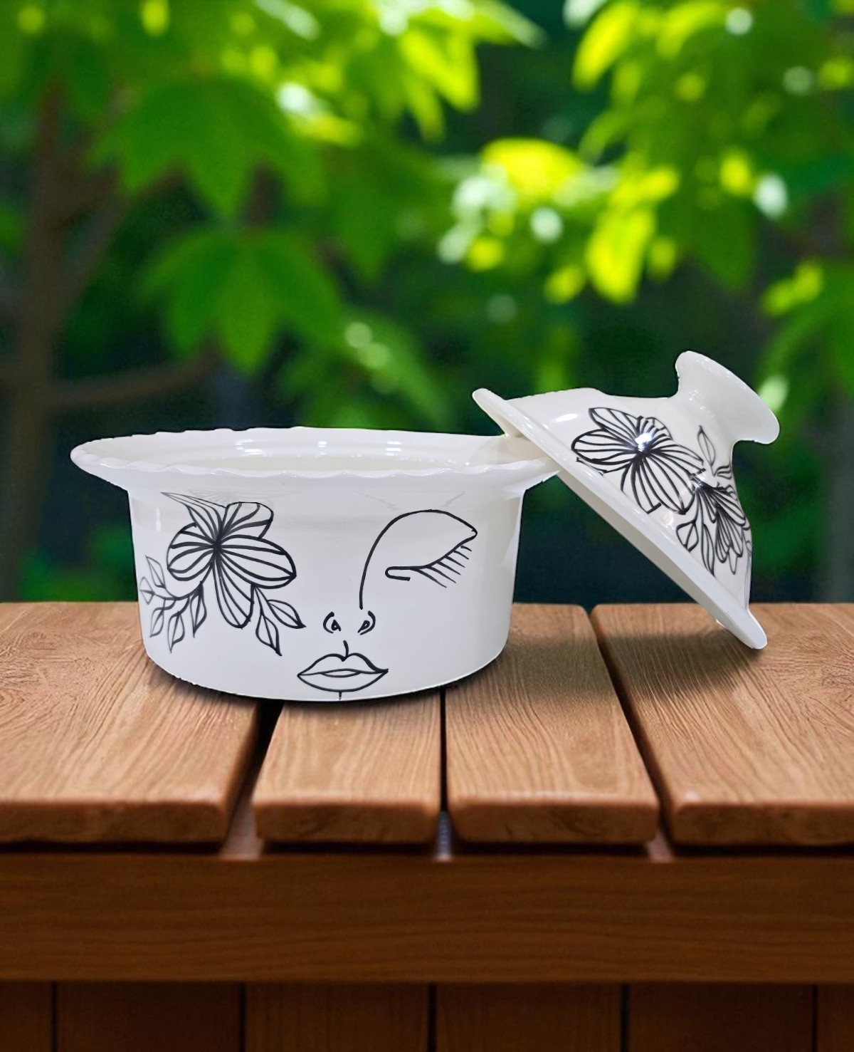 Soupière Kerwena Face Art – Image 2