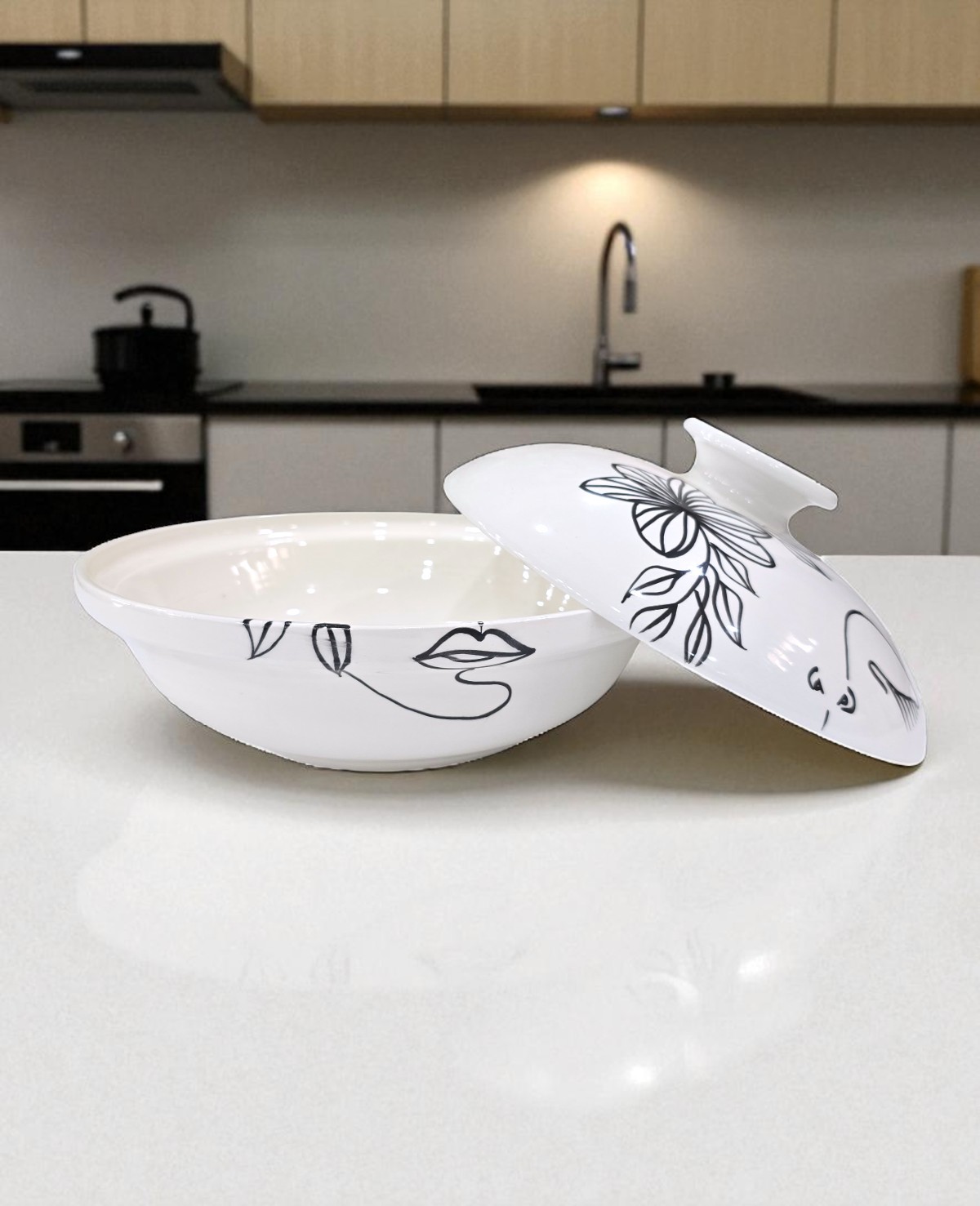 Soupière Face Art – Image 2