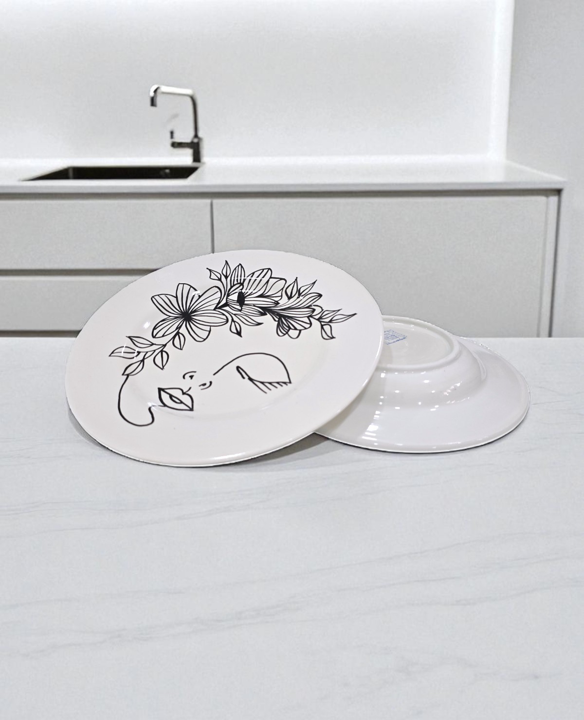 Assiette Plate Face Art – Image 2