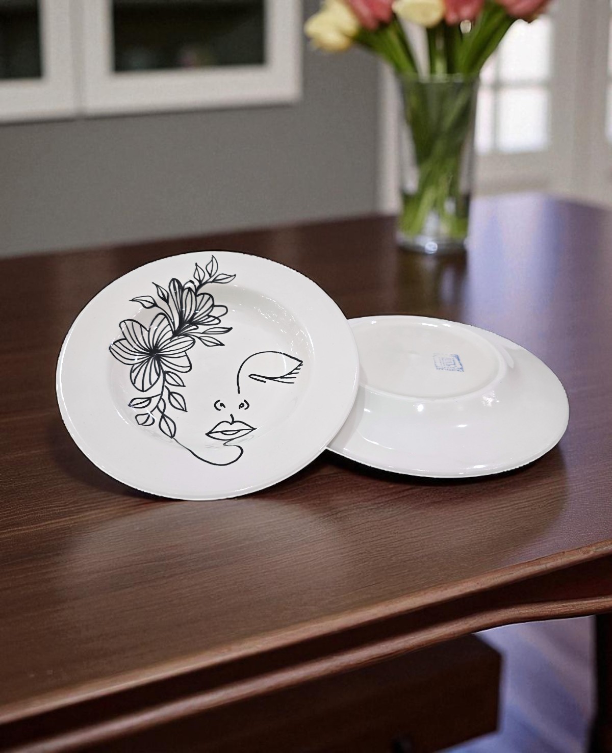 Assiette Plate Face Art – Image 3