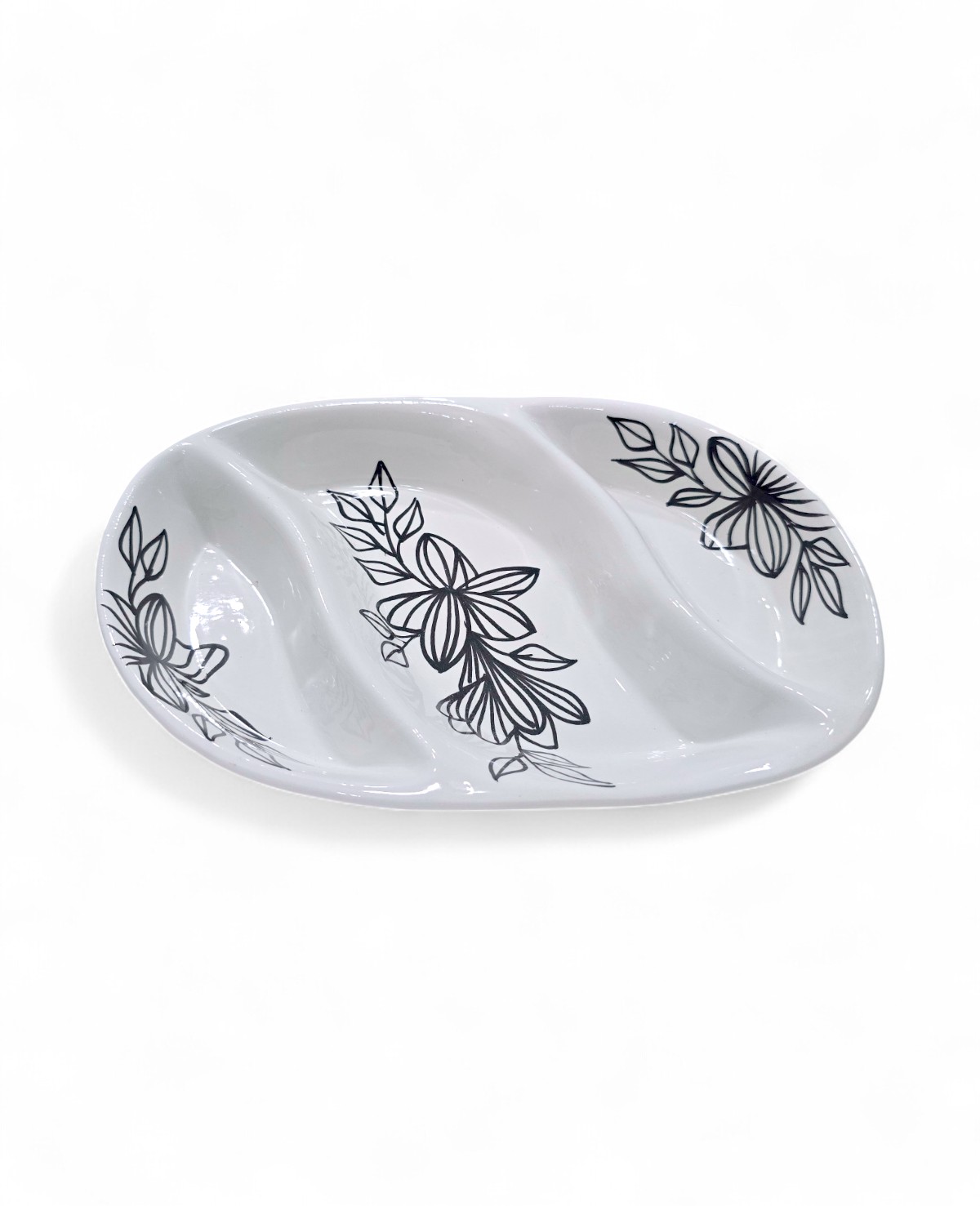 Plat Apéritif Ovale Face Art