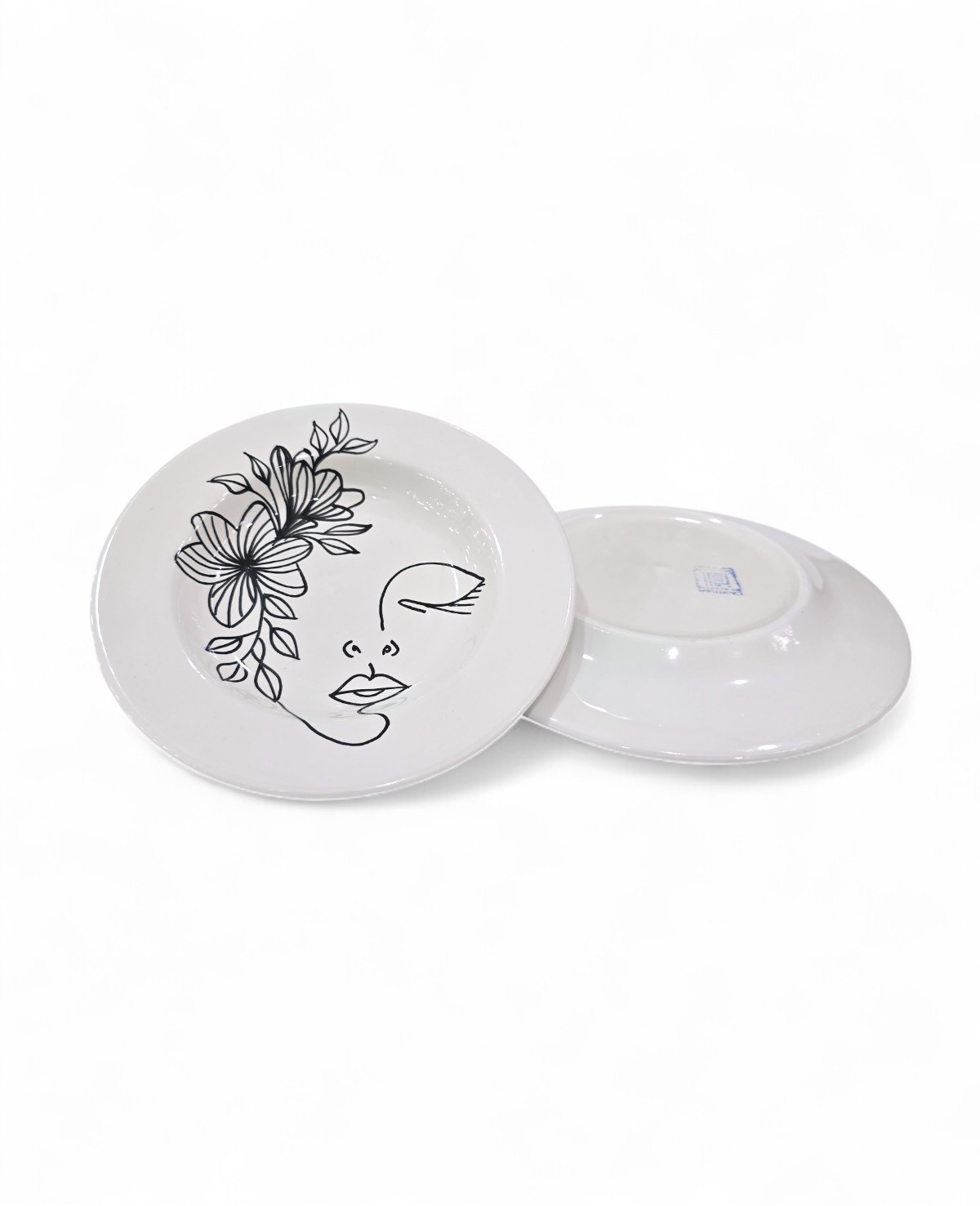 Assiette Creuse Face Art