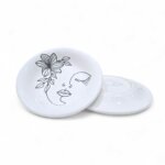 Assiette Dessert Creuse Face Art