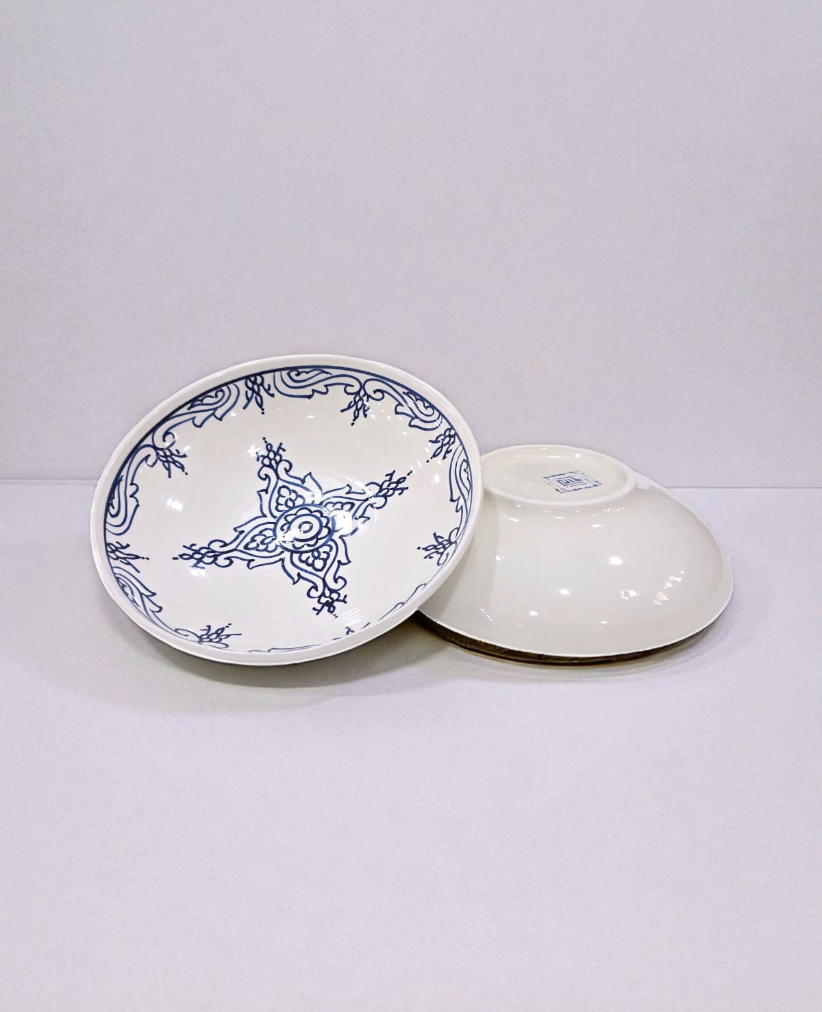 Assiette Dessert Creuse Lara Bleu – Image 4