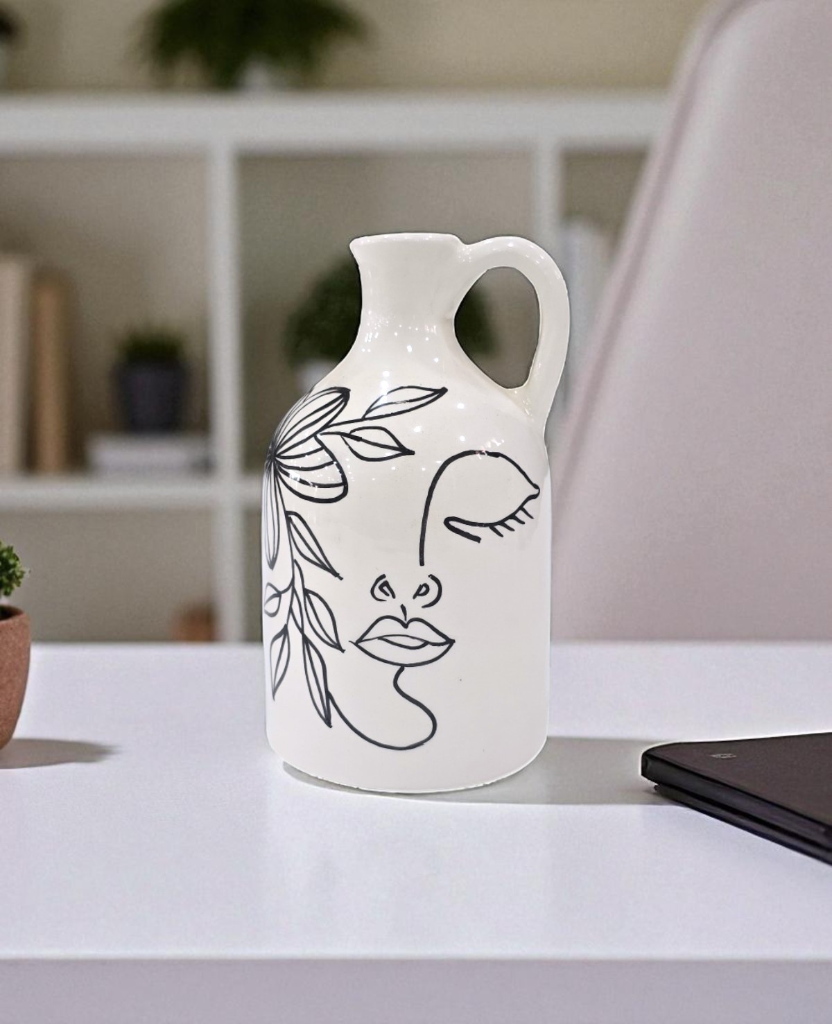 Bouteille Carafe Face Art – Image 3