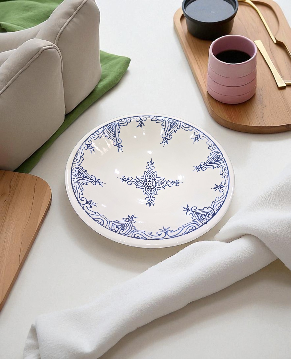 Plat Couscous Chkala Lara Bleu – Image 6