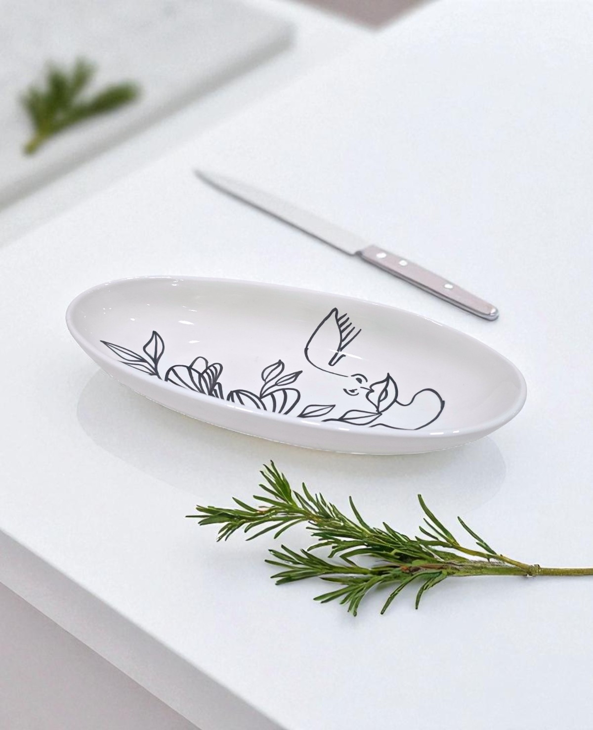 Saladier Ovale Face Art – Image 6