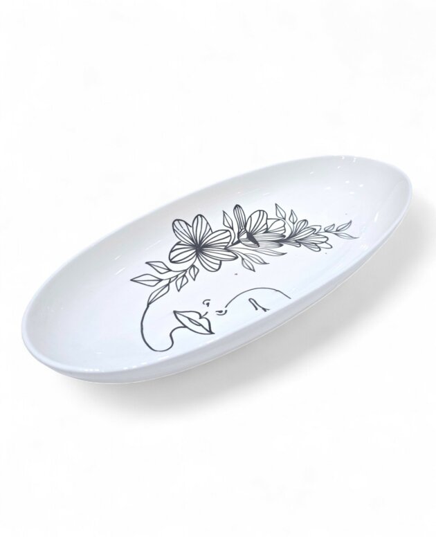 Saladier Ovale Face Art