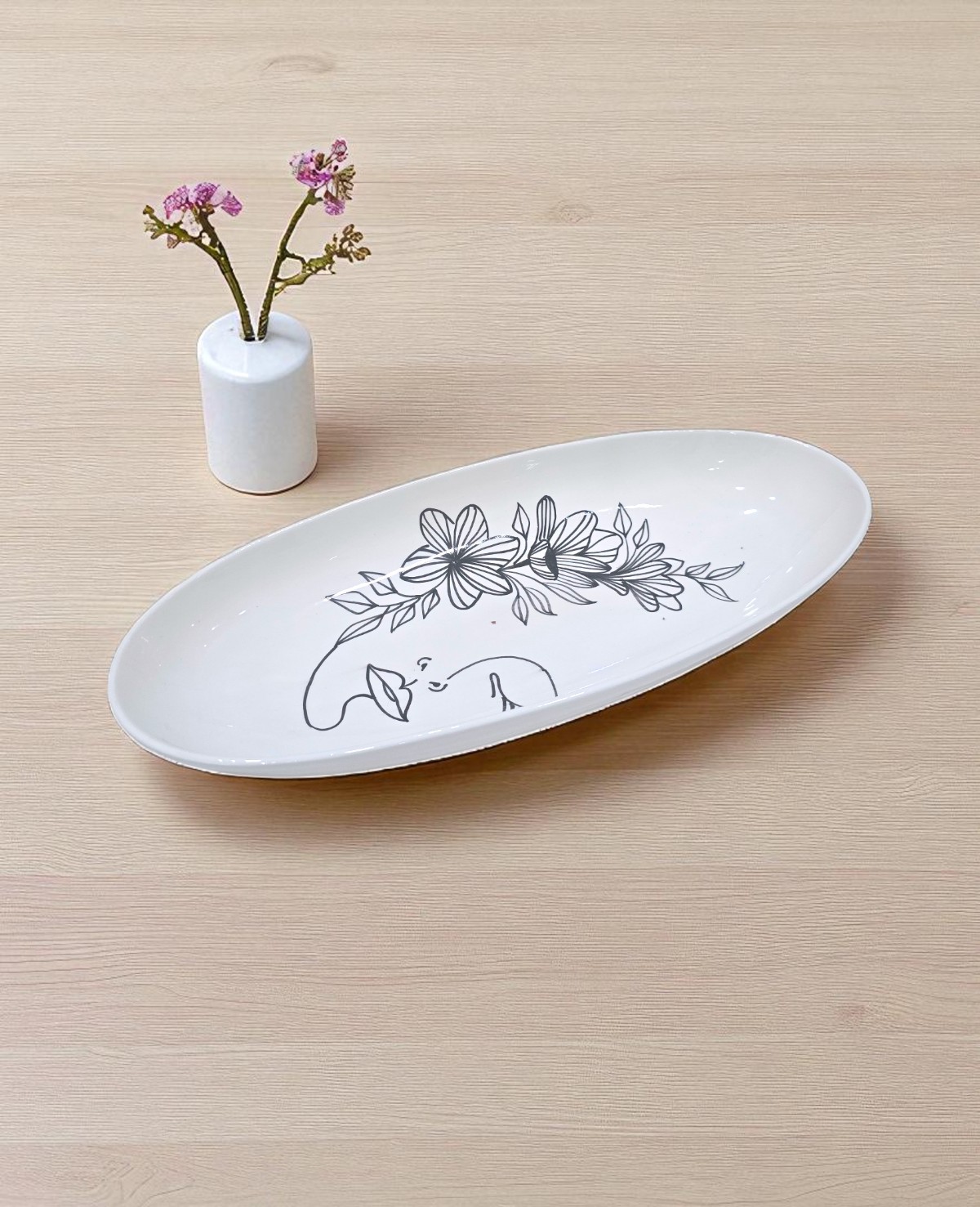 Saladier Ovale Face Art – Image 2