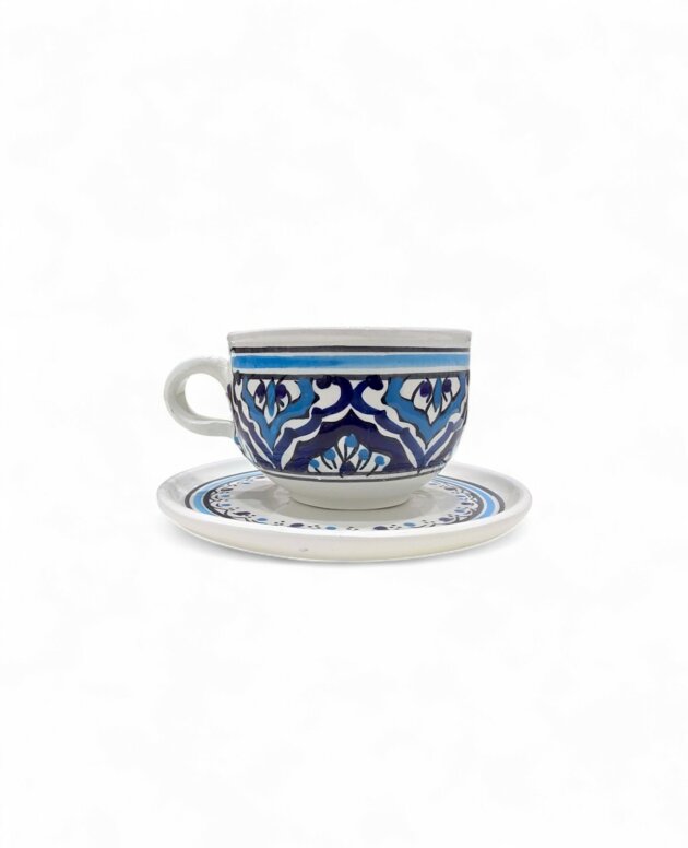 Tasse et Sous Tasse Azur