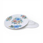 Assiette Plate Flowers Pastel