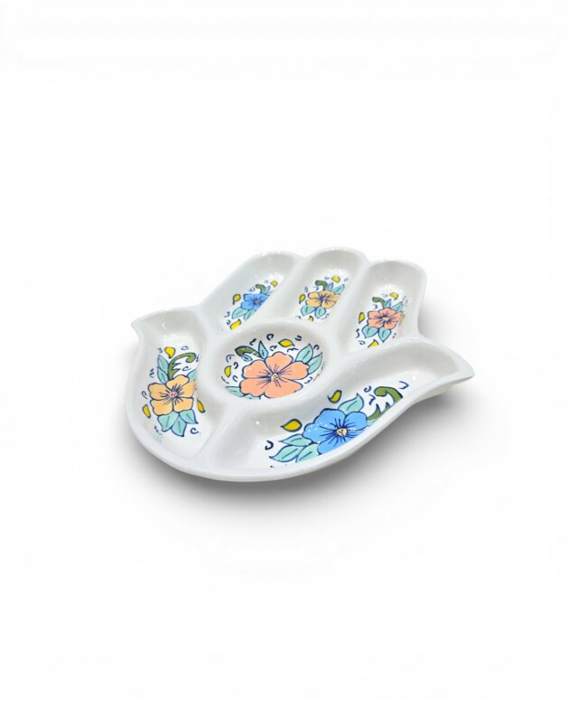 Plateau Apéritif Khomsa Flowers Pastel