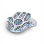 Plateau Apéritif Khomsa Arabesque Turquoise