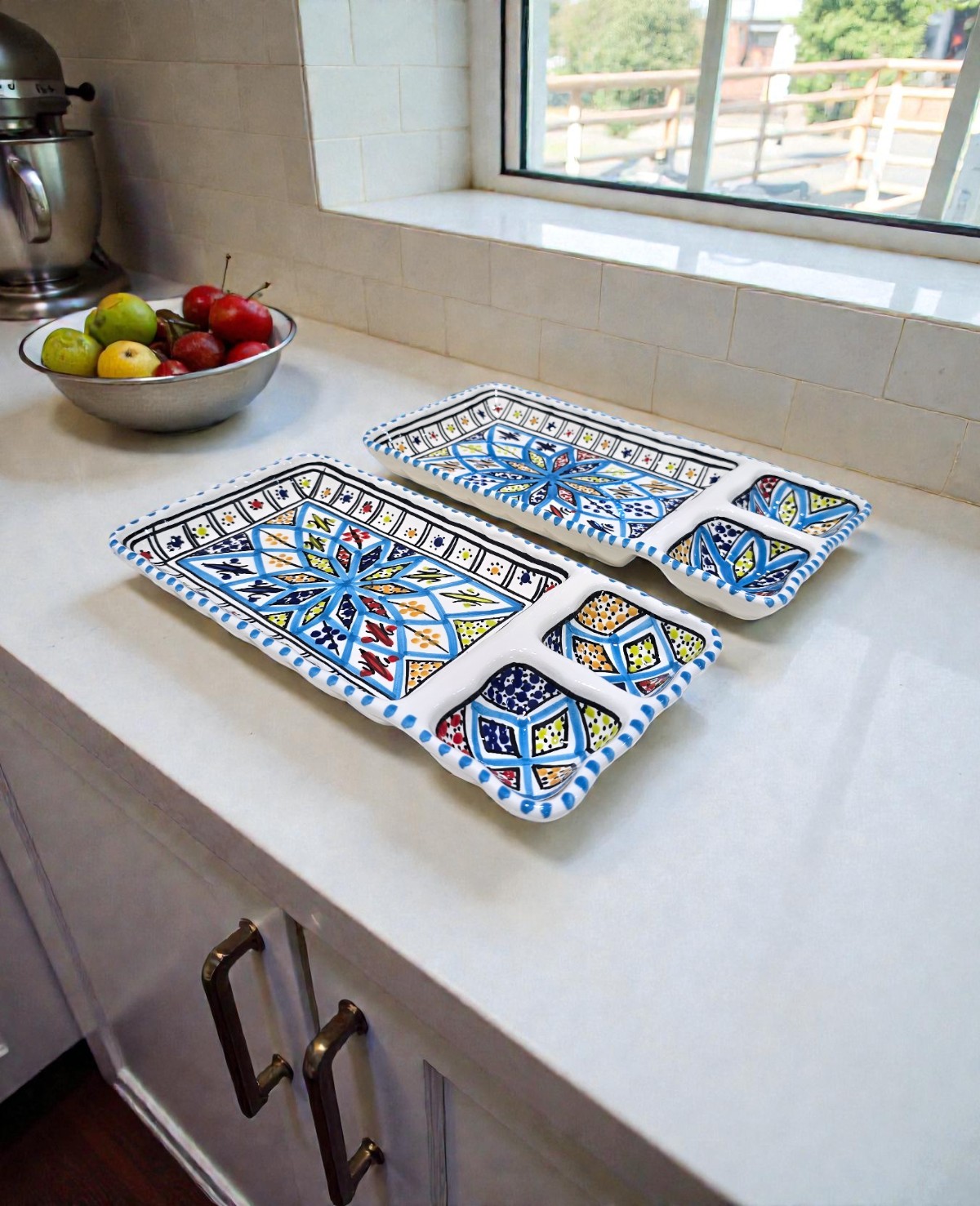 Plateau Mayo-Ketchup Arabesque Turquoise – Image 4