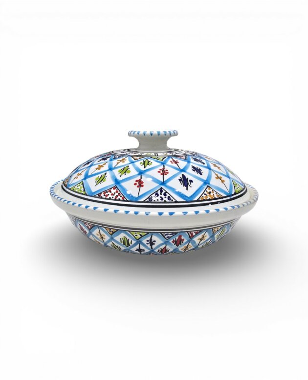 Soupière Arabesque Turquoise